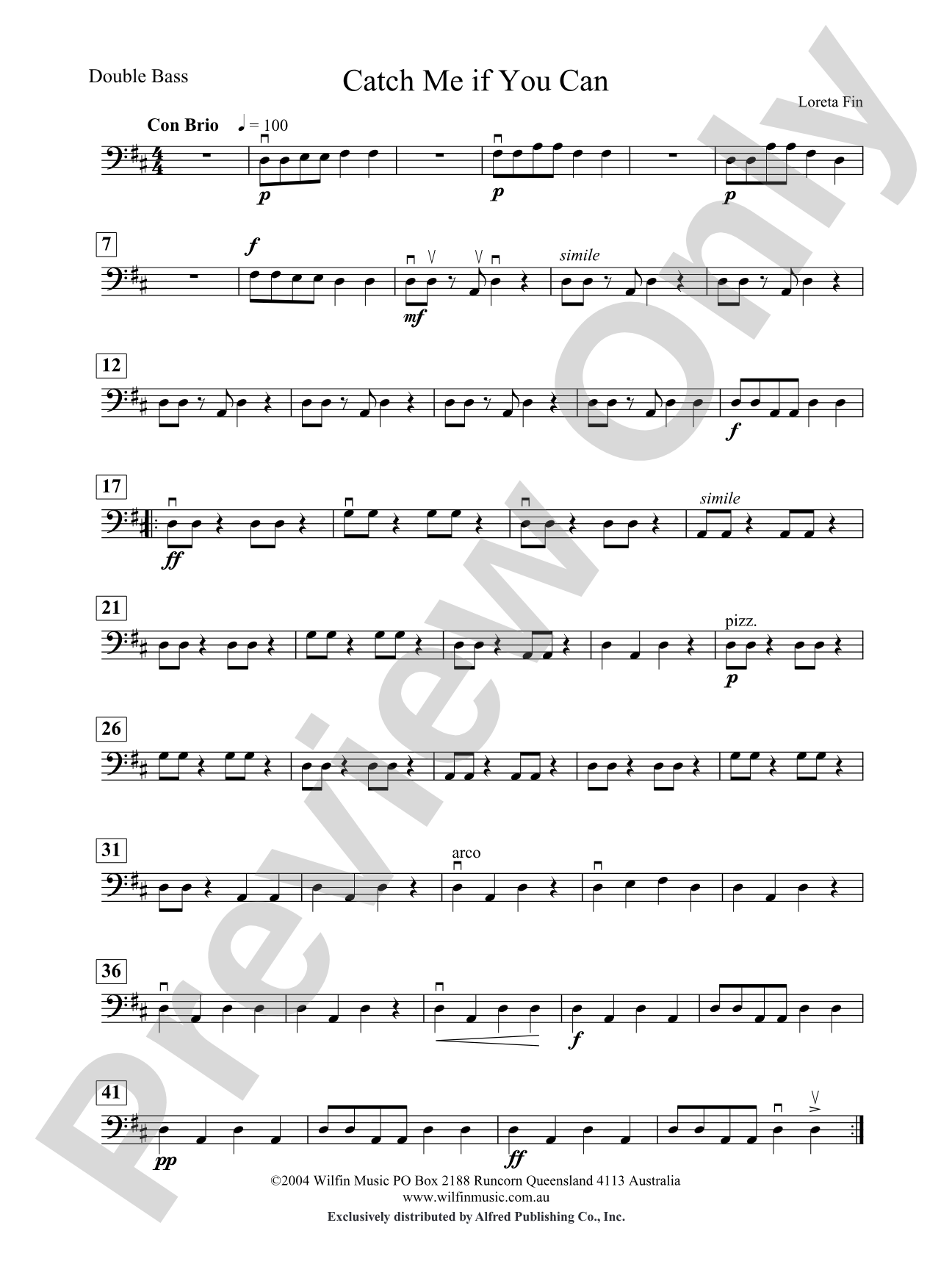 Catch Me If You Can: String Bass