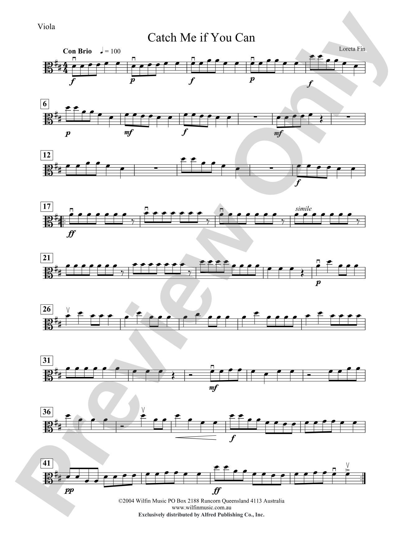 Catch Me If You Can: Viola
