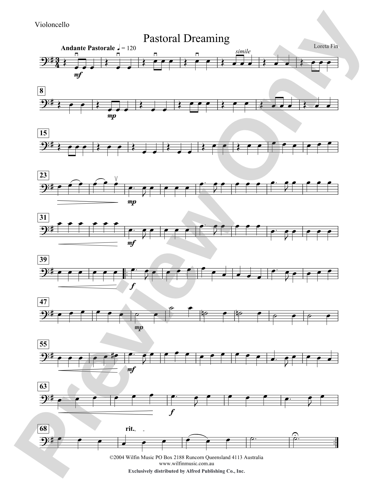 Pastoral Dreaming: Cello