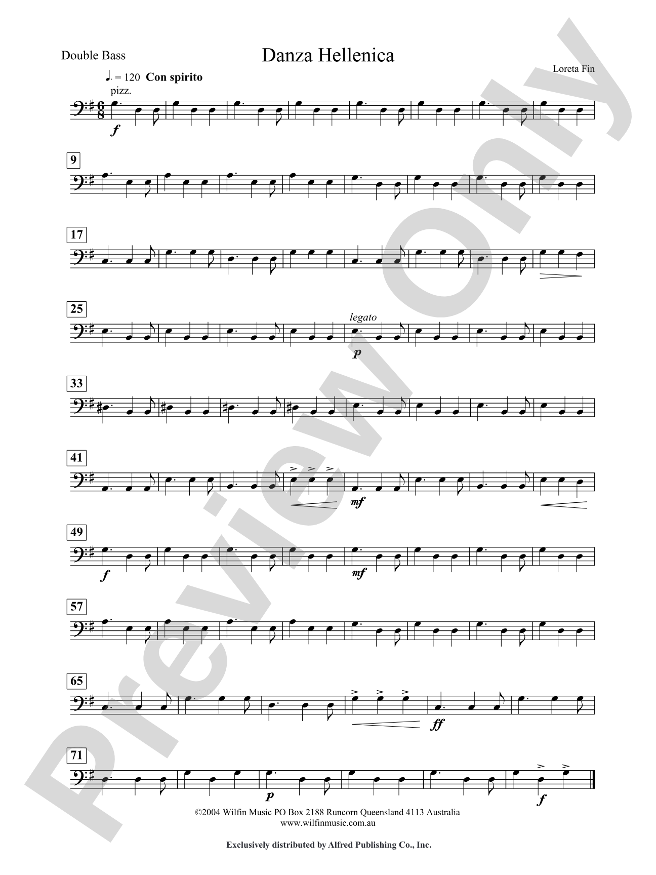 Danza Hellenica: String Bass