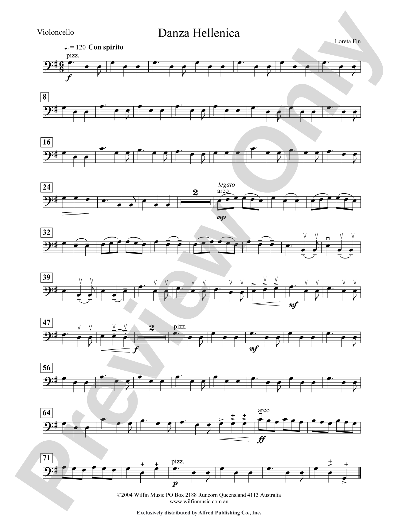 Danza Hellenica: Cello