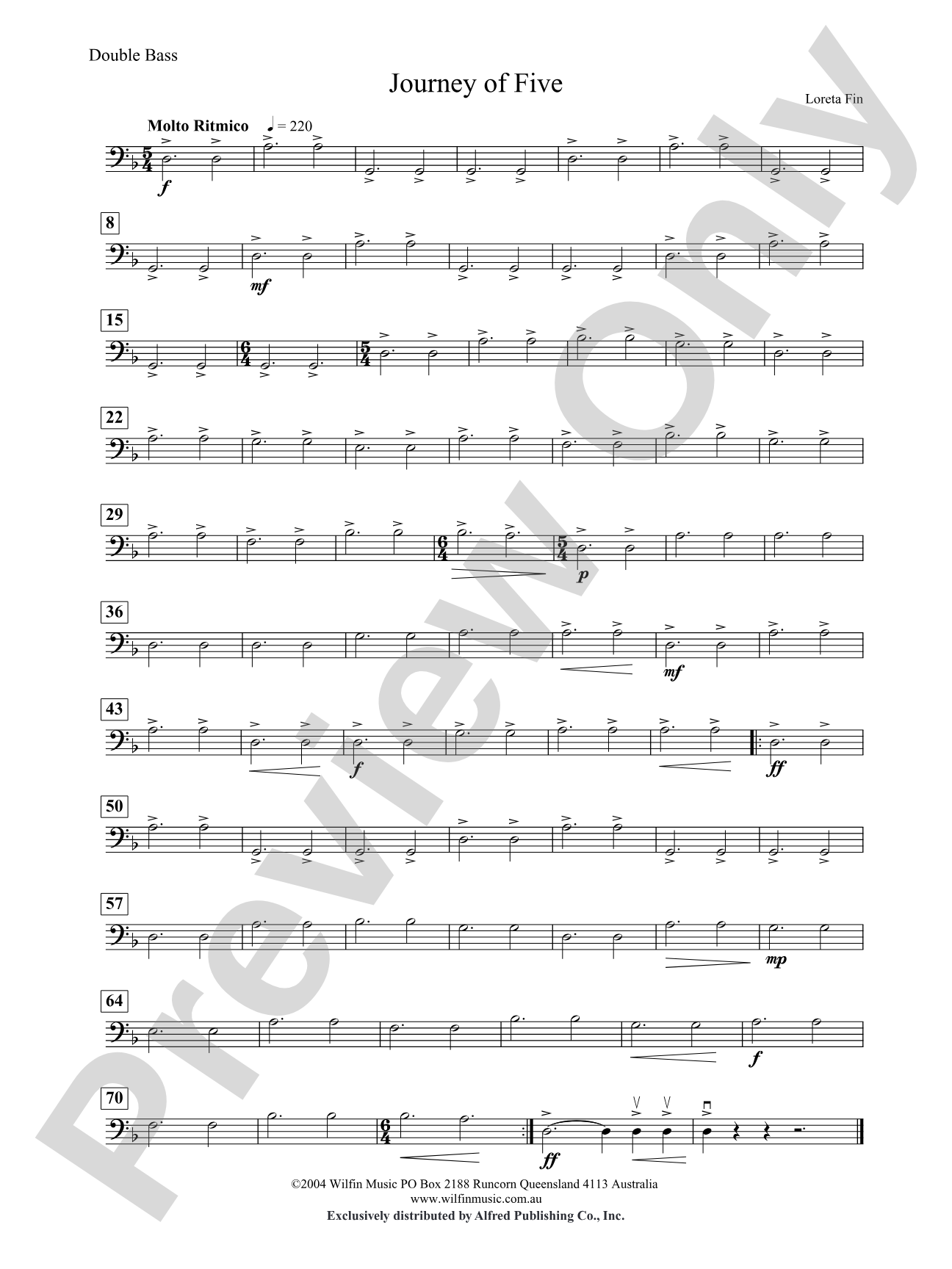 Journey of Five: String Bass