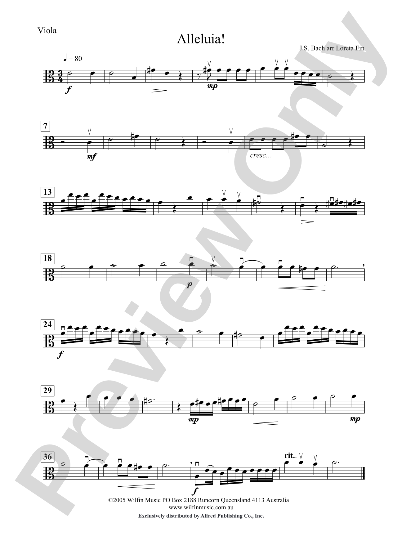 Alleluia!: Viola