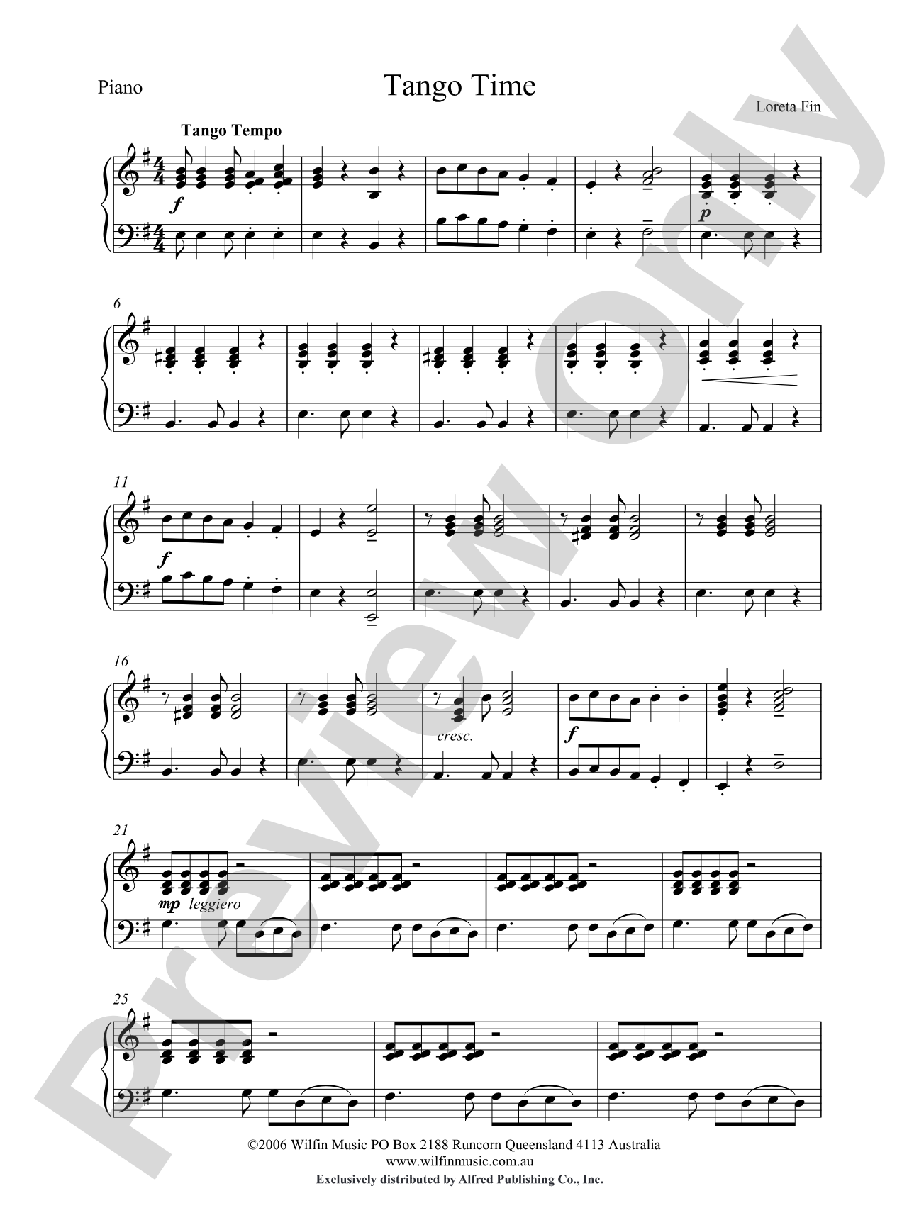 Tango Time: Piano Accompaniment