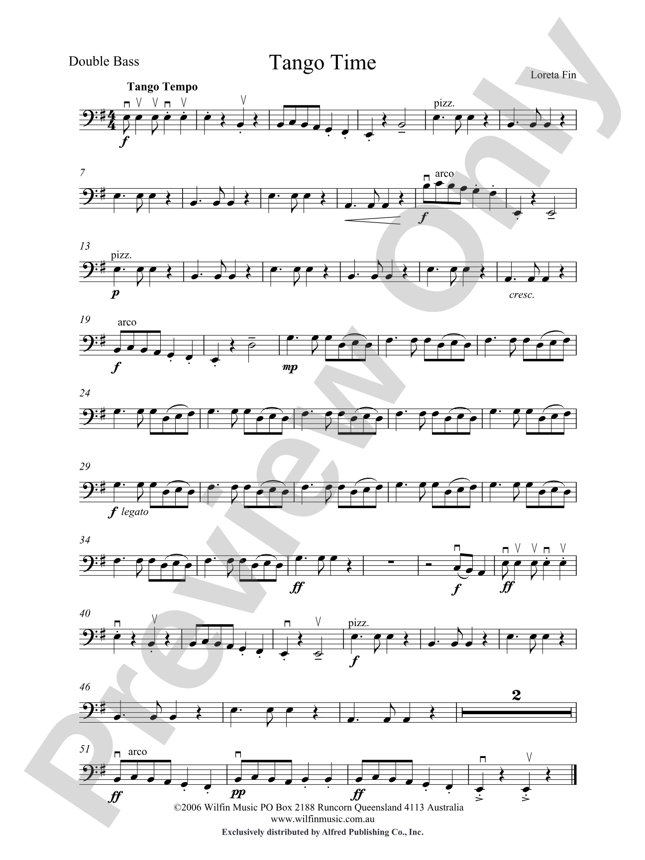 Tango Time: String Bass