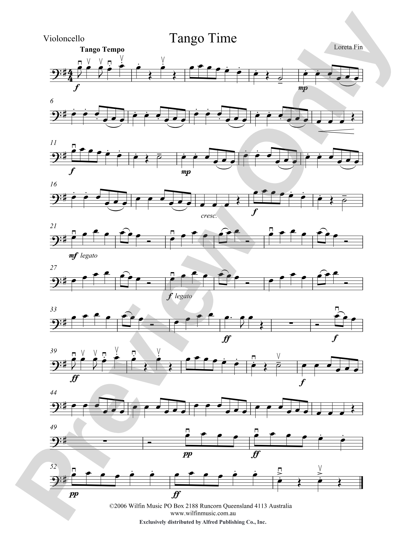 Tango Time: Cello