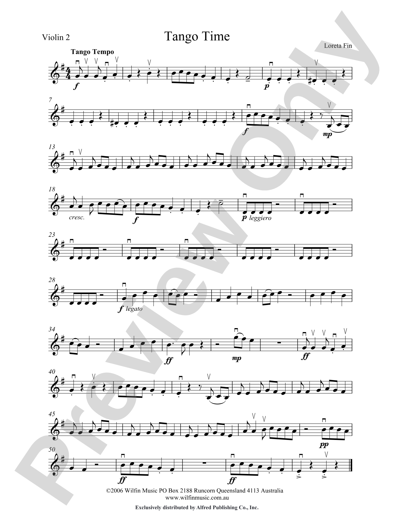 Tango Time: 2nd Violin