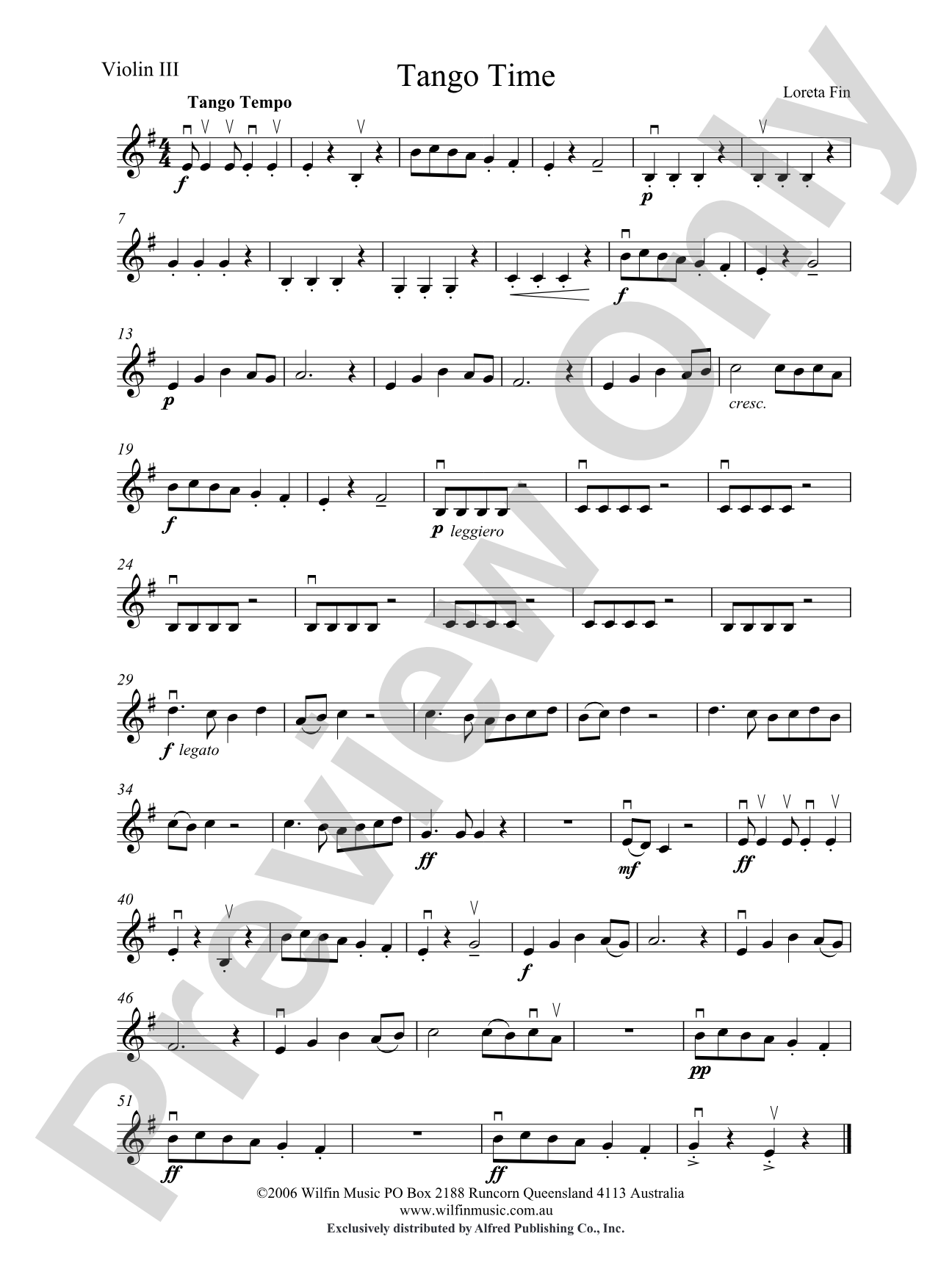 Tango Time: 3rd Violin (Viola [TC])