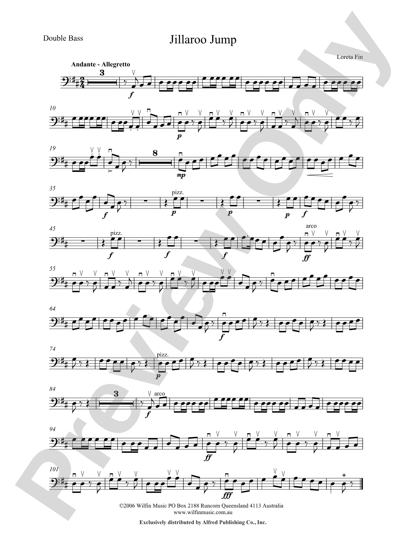 Jillaroo Jump: String Bass