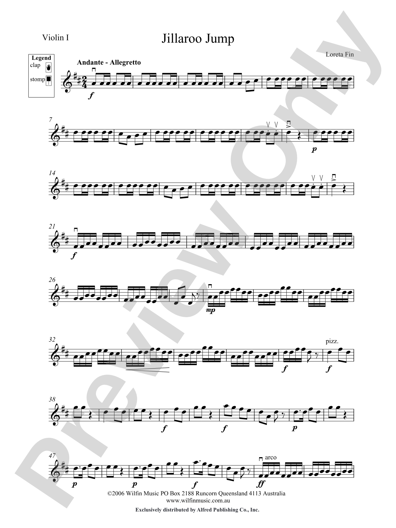 Jillaroo Jump: 1st Violin