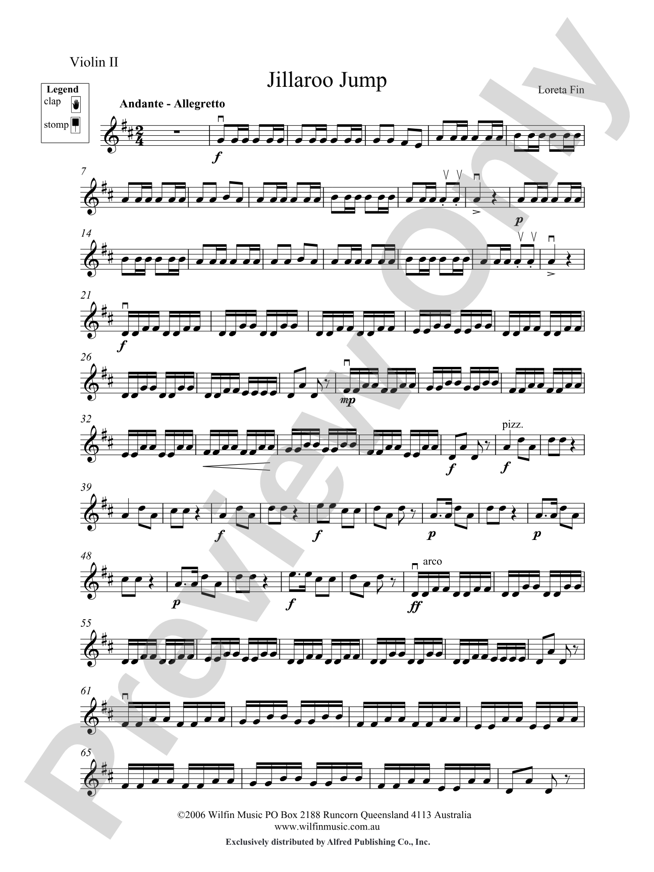 Jillaroo Jump: 2nd Violin