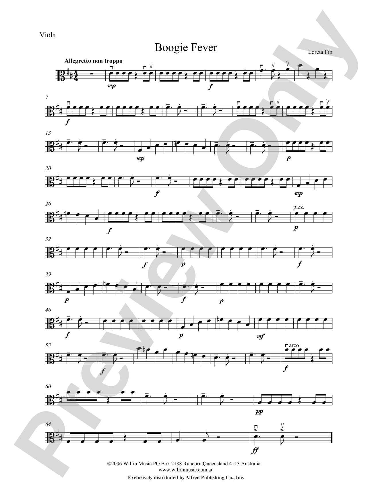 Boogie Fever: Viola