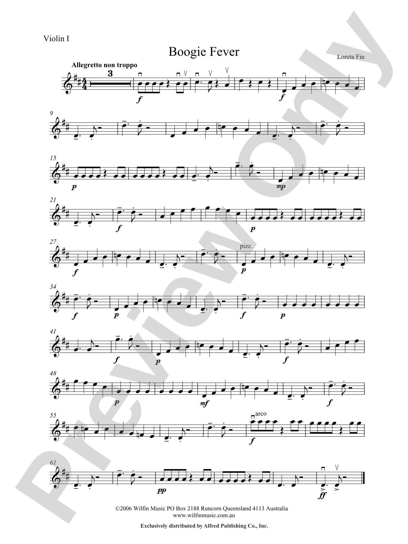 Boogie Fever: 1st Violin
