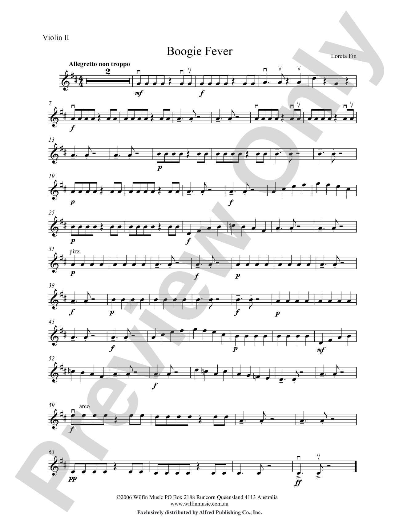 Boogie Fever: 2nd Violin