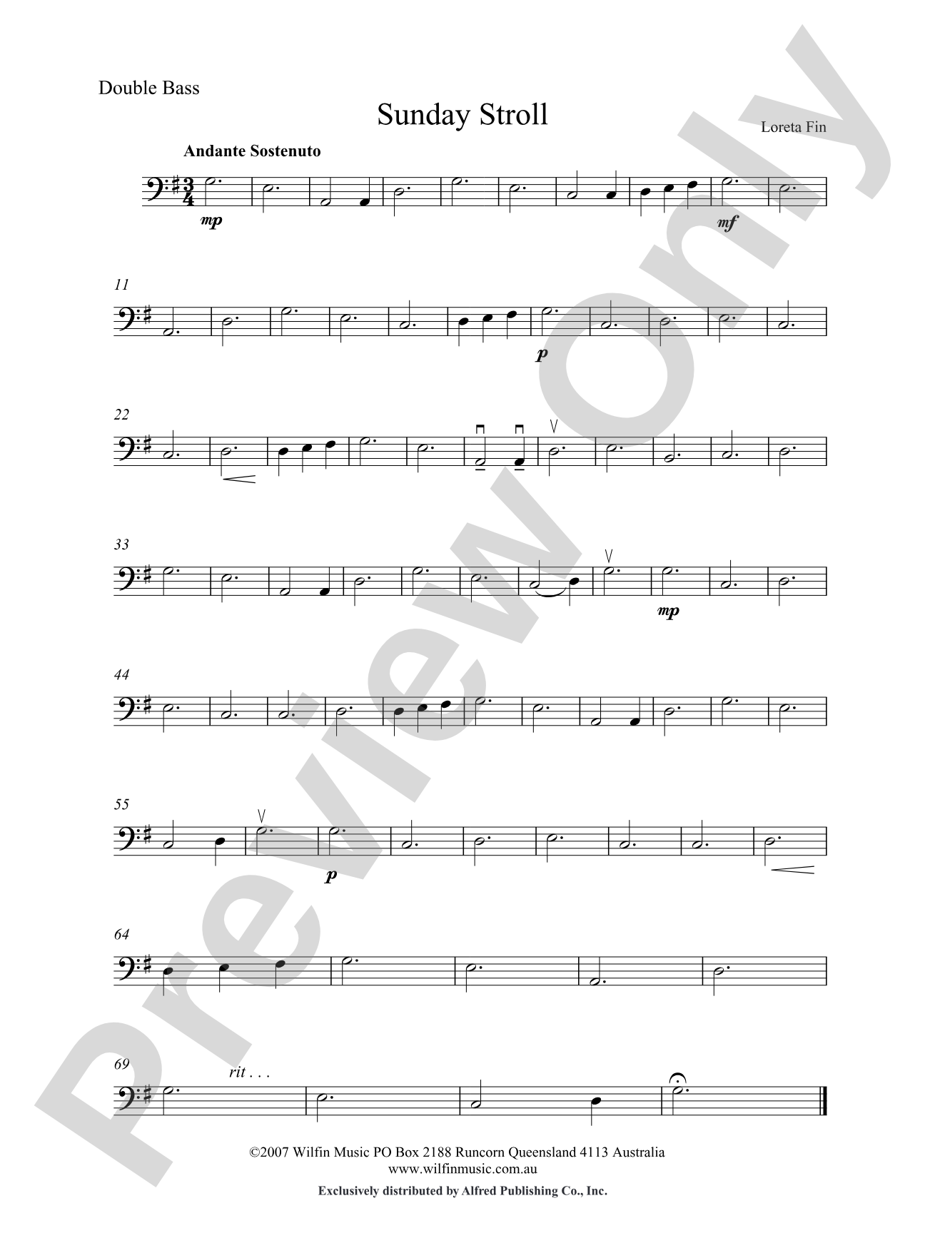 Sunday Stroll: String Bass