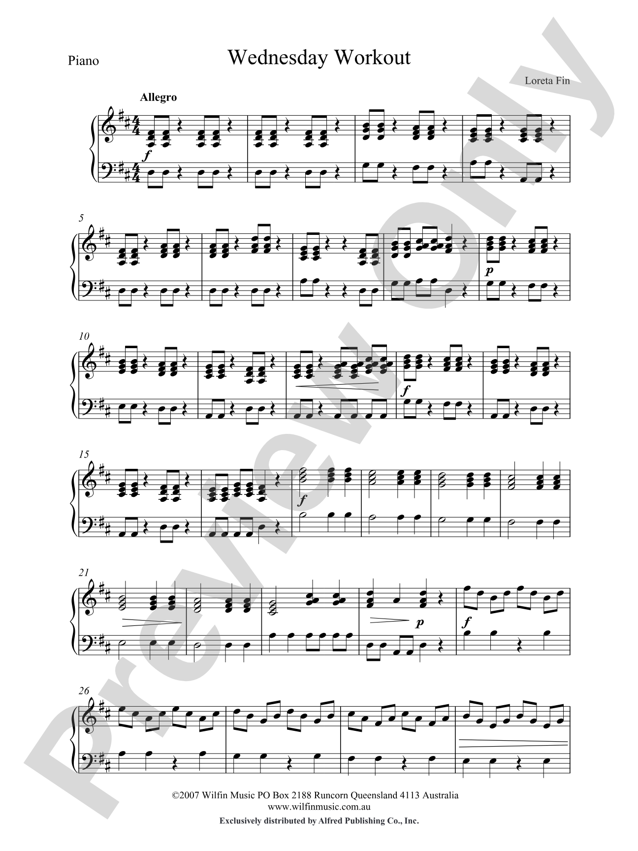 Wednesday Workout: Piano Accompaniment