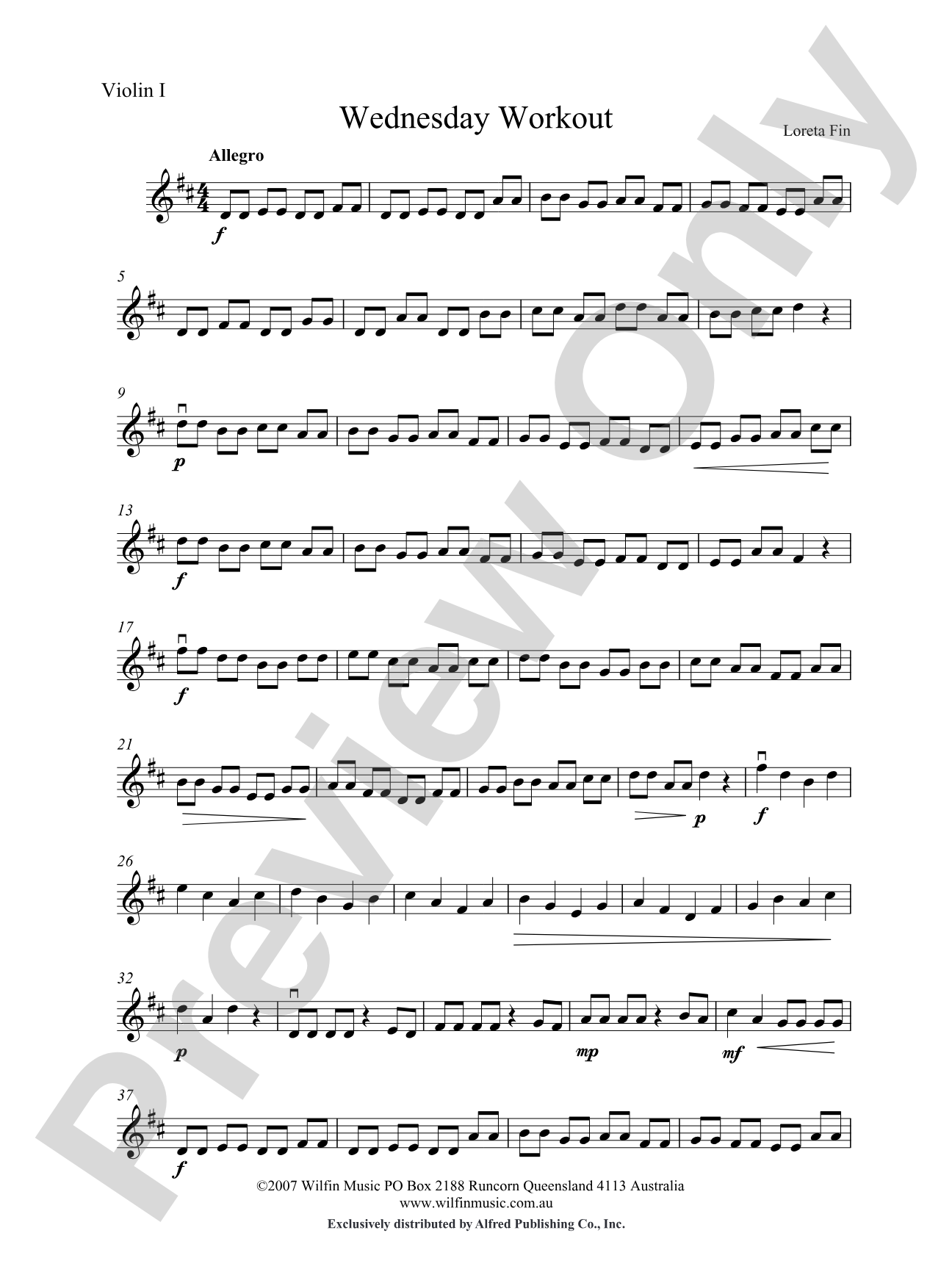 Wednesday Workout: 1st Violin