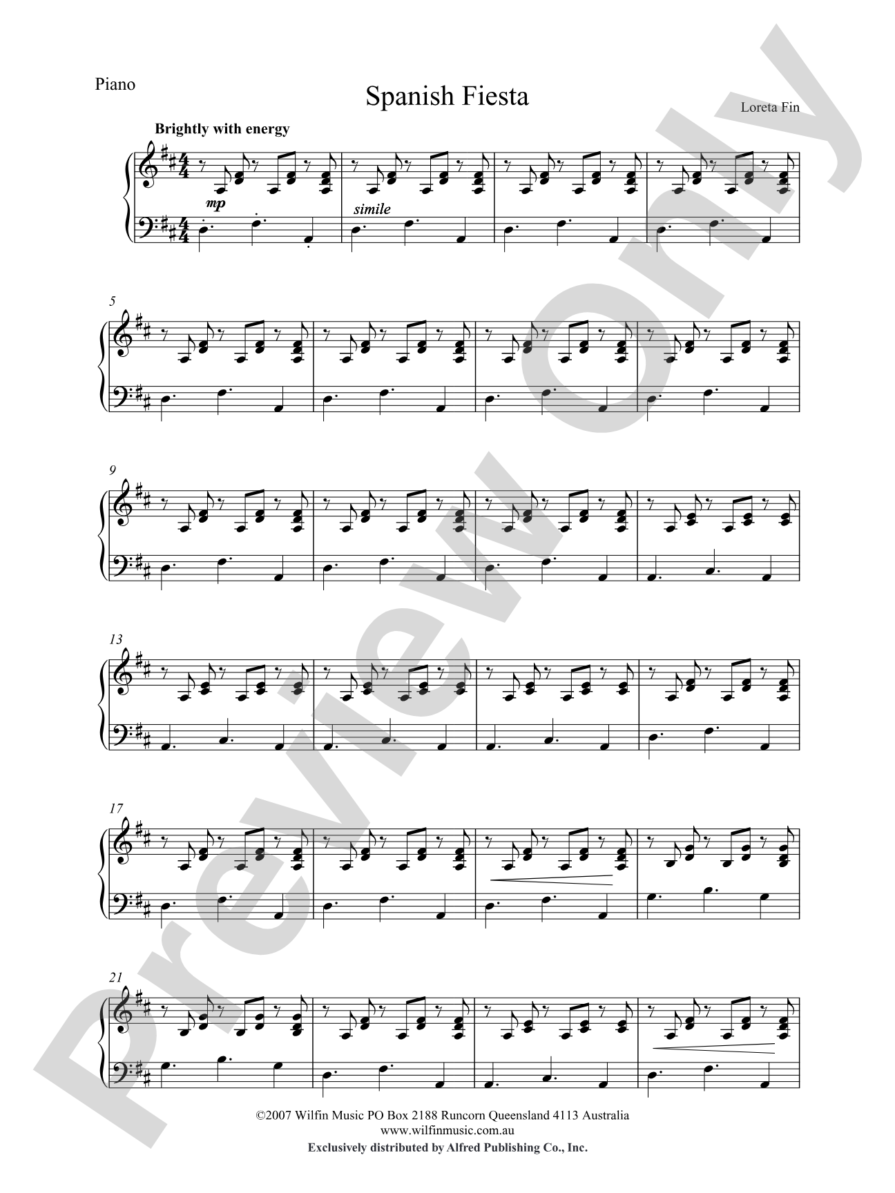 Spanish Fiesta: Piano Accompaniment