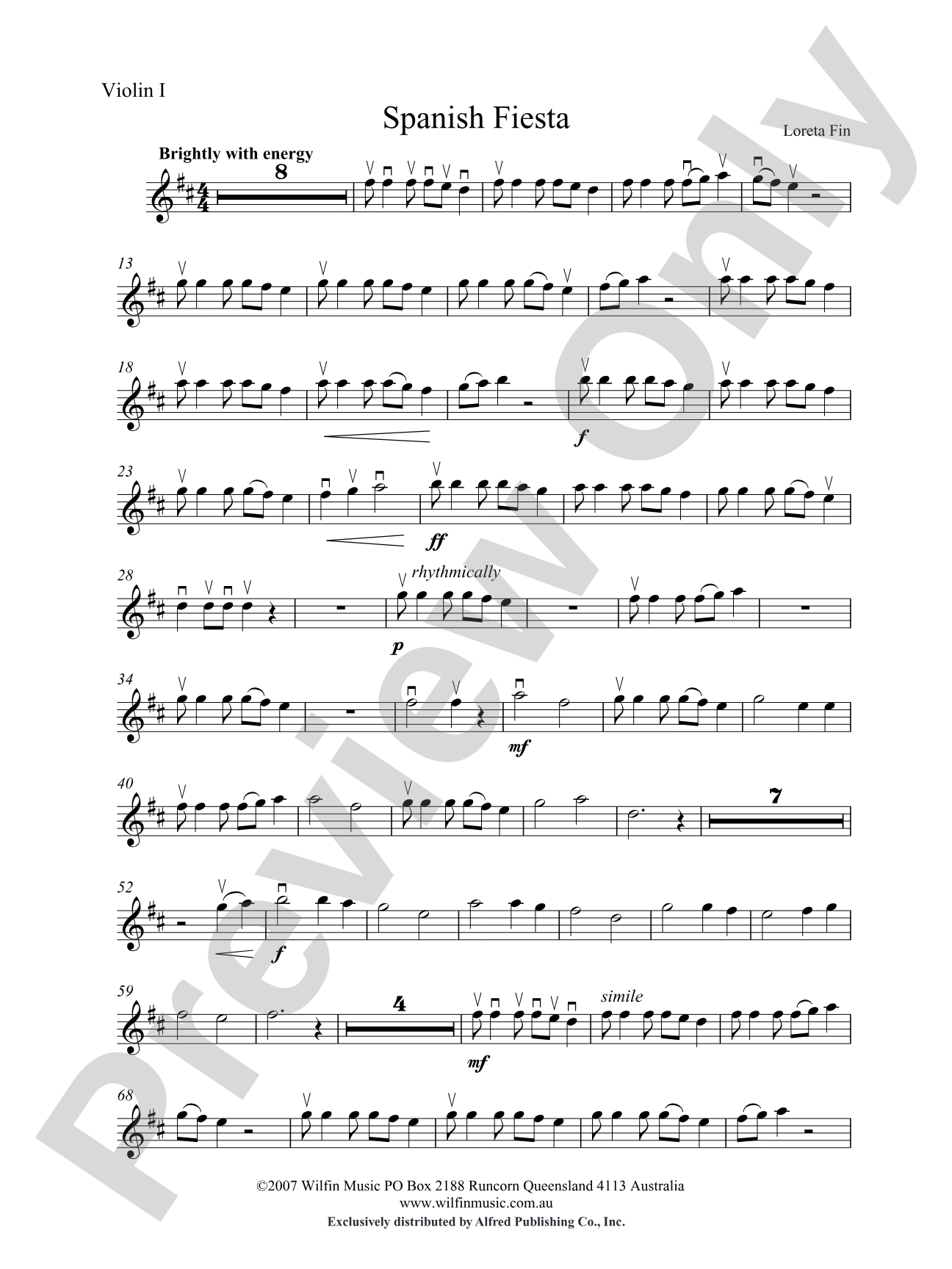 Spanish Fiesta: 1st Violin