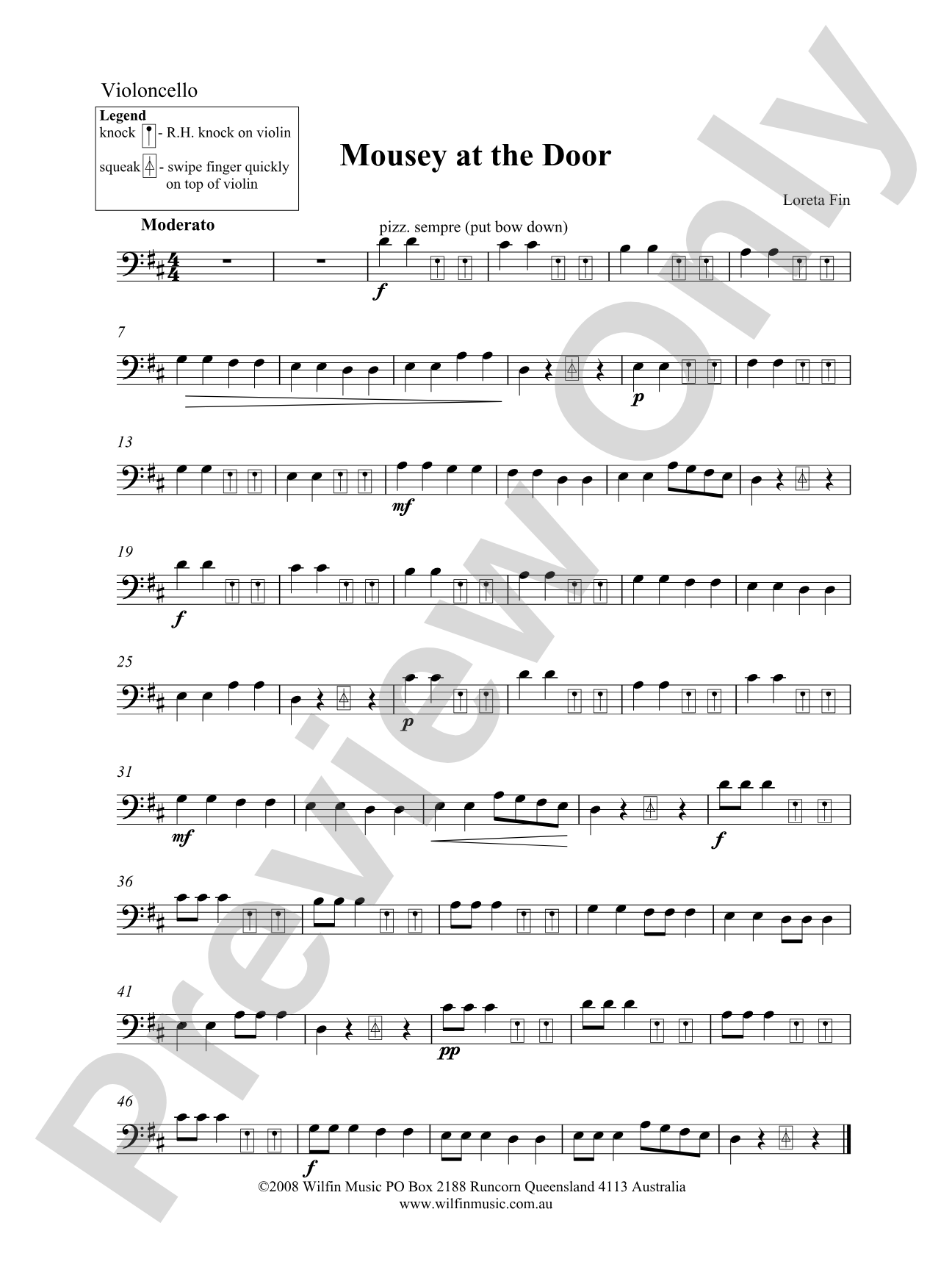 Mousey at the Door: Cello