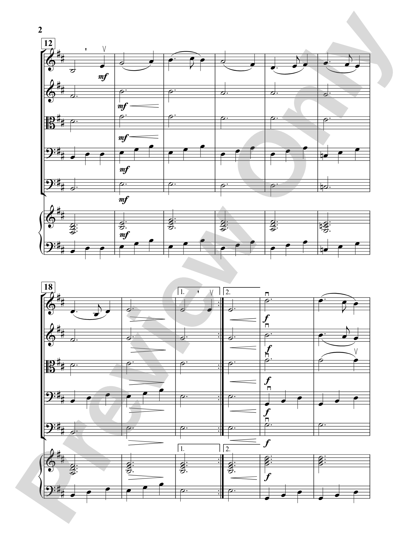 Greensleeves Theme: String Orchestra Conductor Score & Parts