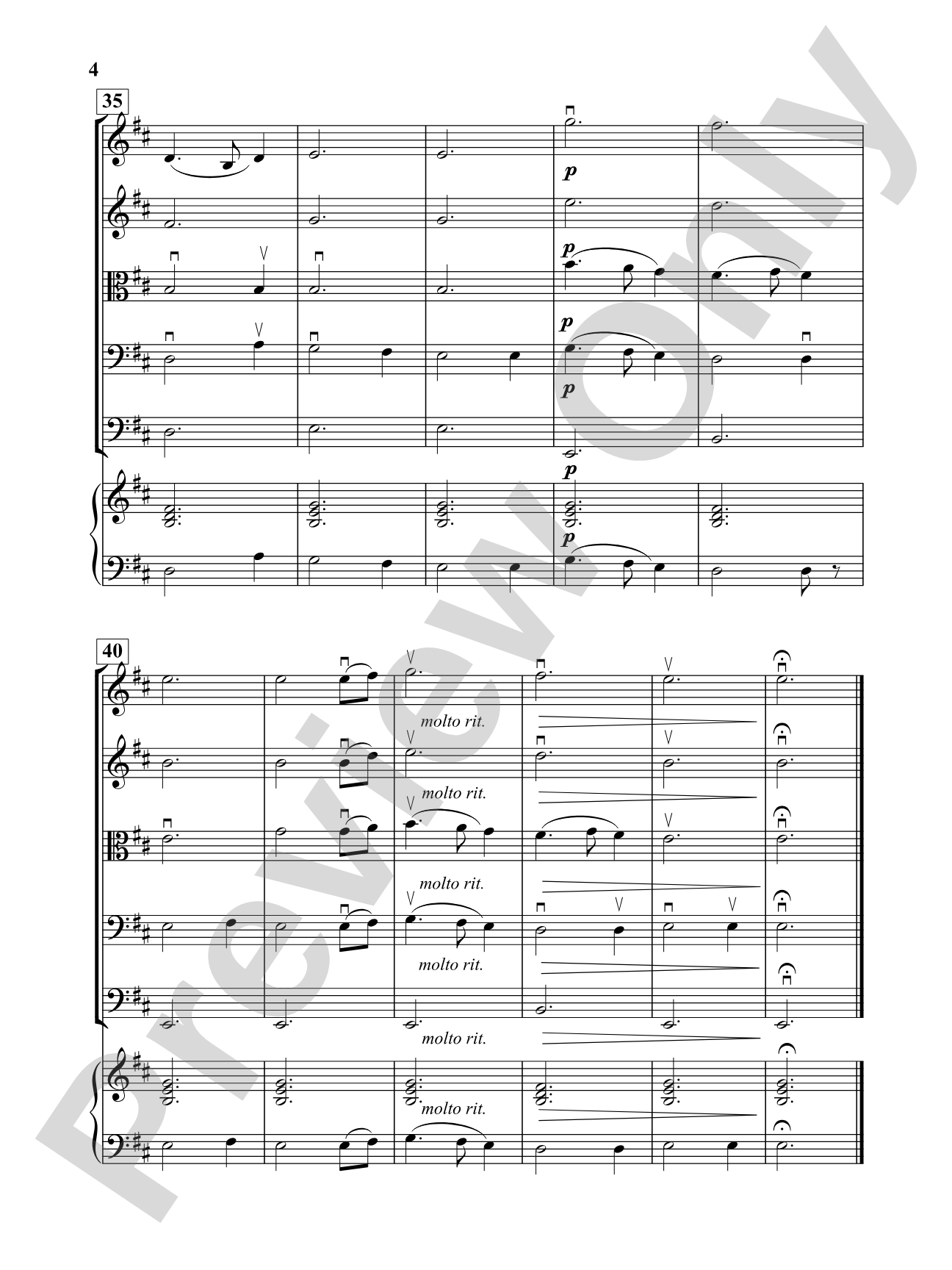 Greensleeves Theme: String Orchestra Conductor Score & Parts
