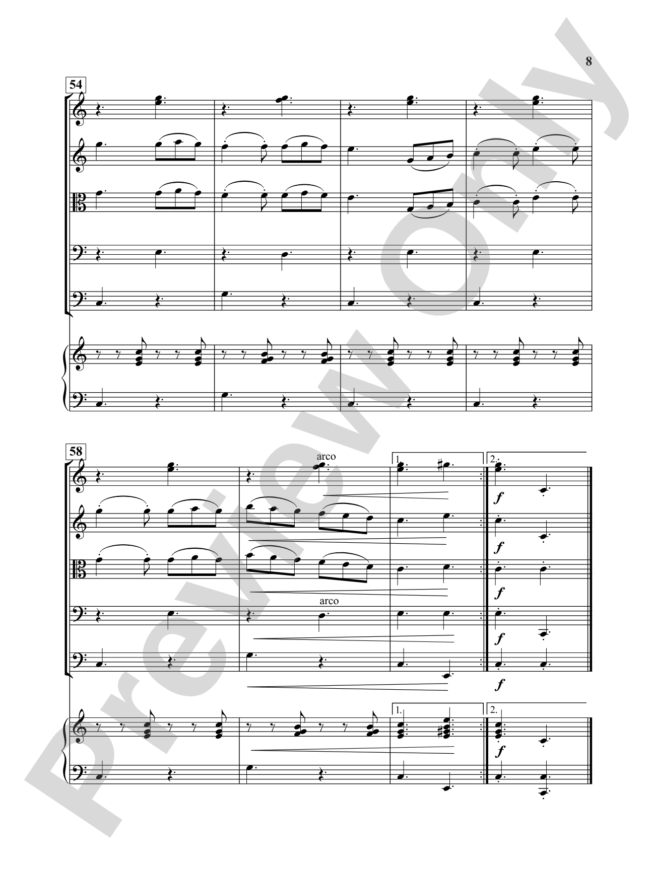Viva Italia (Tarentella): String Orchestra Conductor Score & Parts
