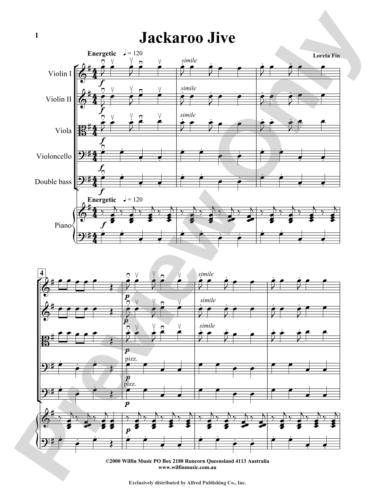Jackaroo Jive: String Orchestra Conductor Score & Parts