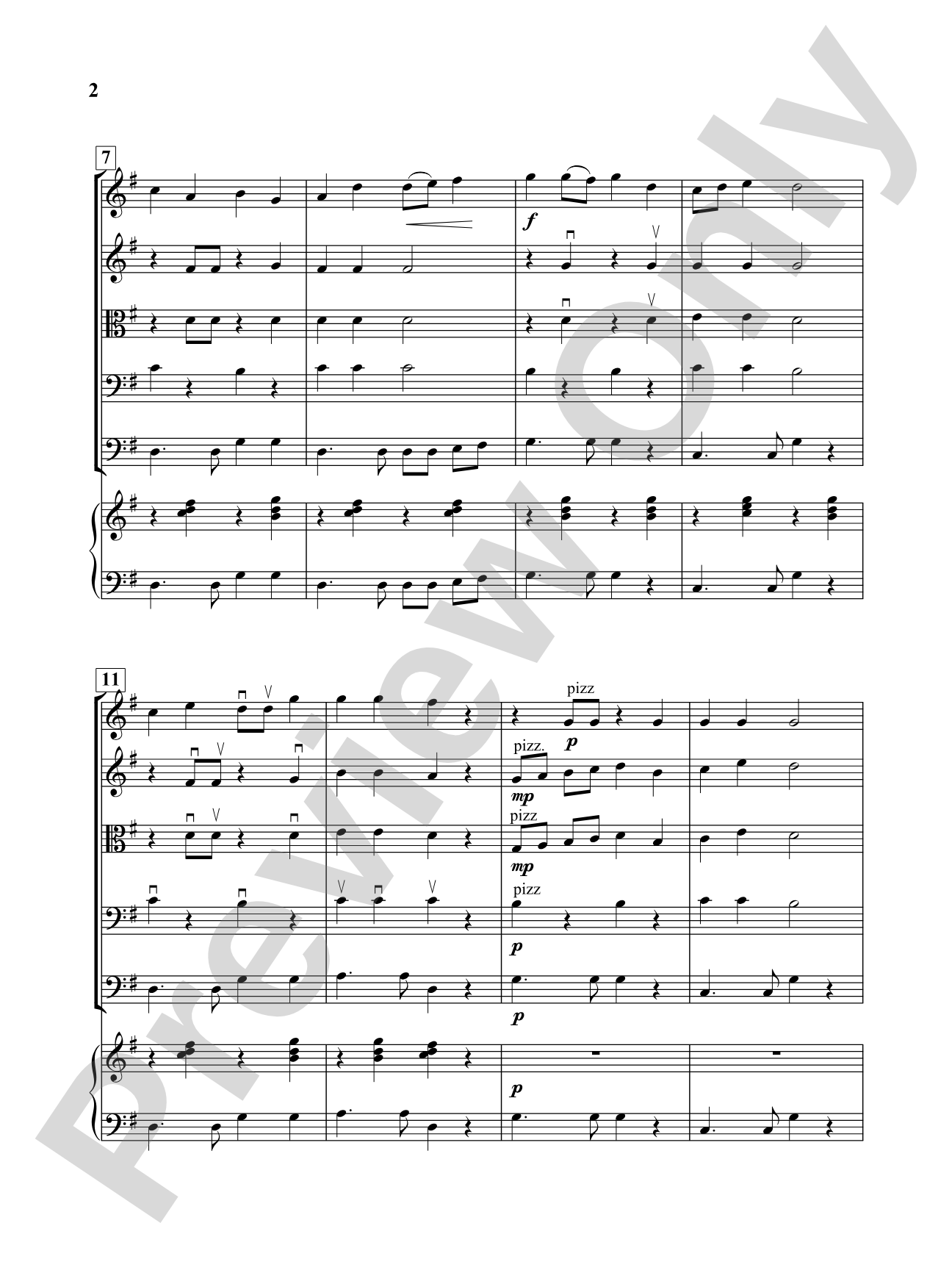 Rhythmic Rondo: String Orchestra Conductor Score & Parts