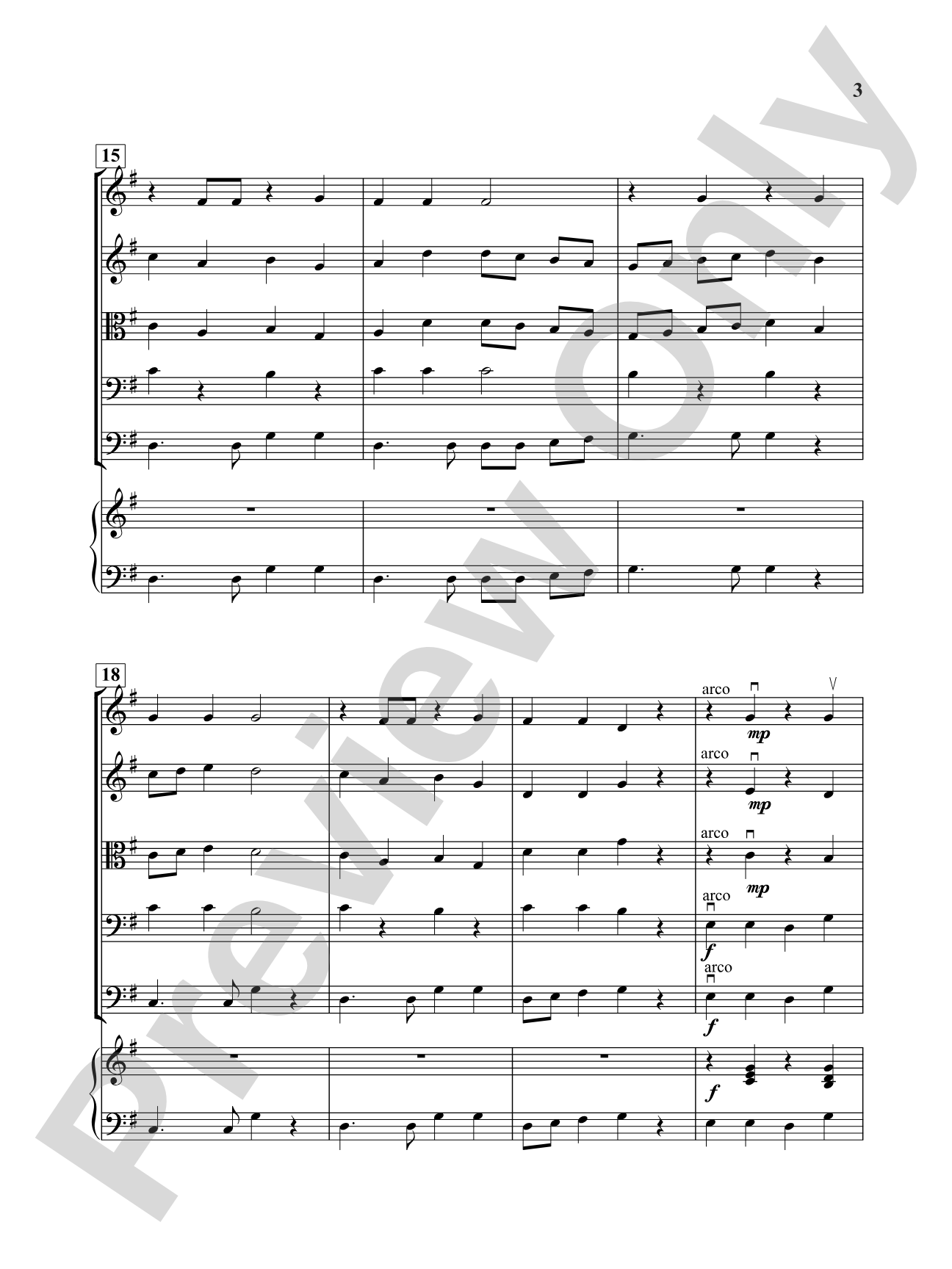 Rhythmic Rondo: String Orchestra Conductor Score & Parts