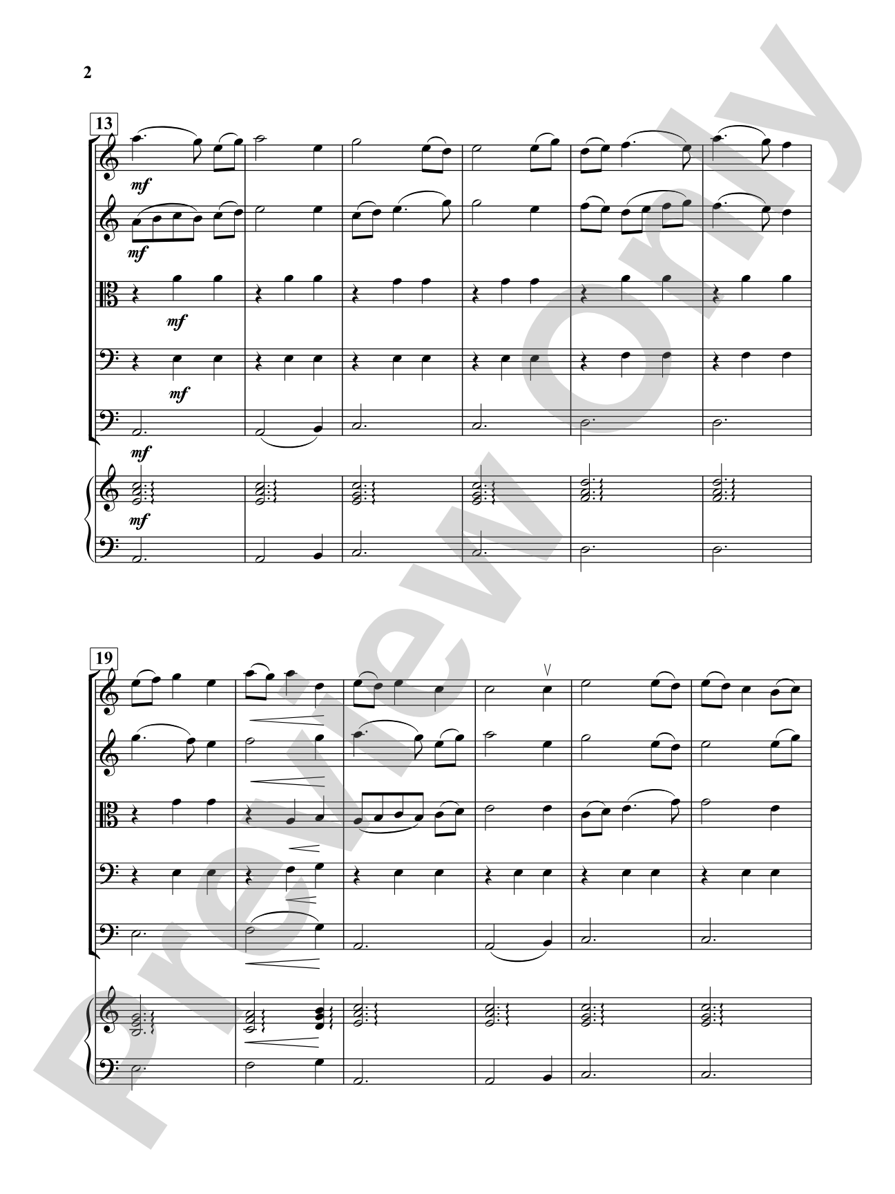Aeolian Waltz: String Orchestra Conductor Score & Parts