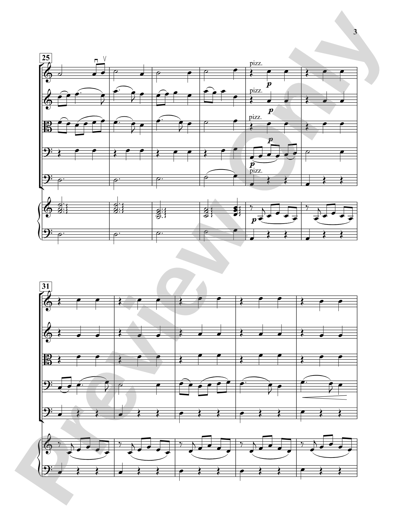 Aeolian Waltz: String Orchestra Conductor Score & Parts