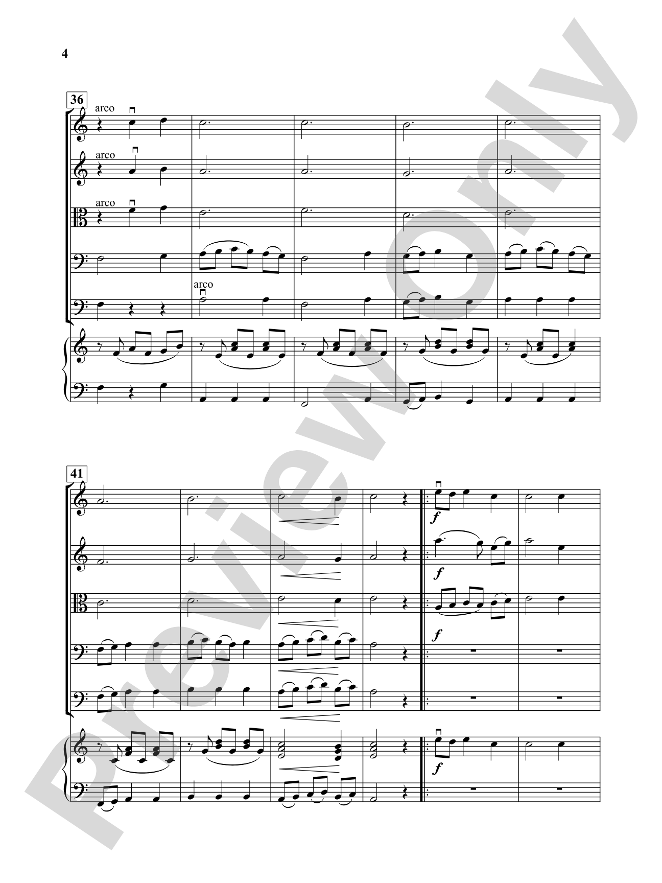Aeolian Waltz: String Orchestra Conductor Score & Parts