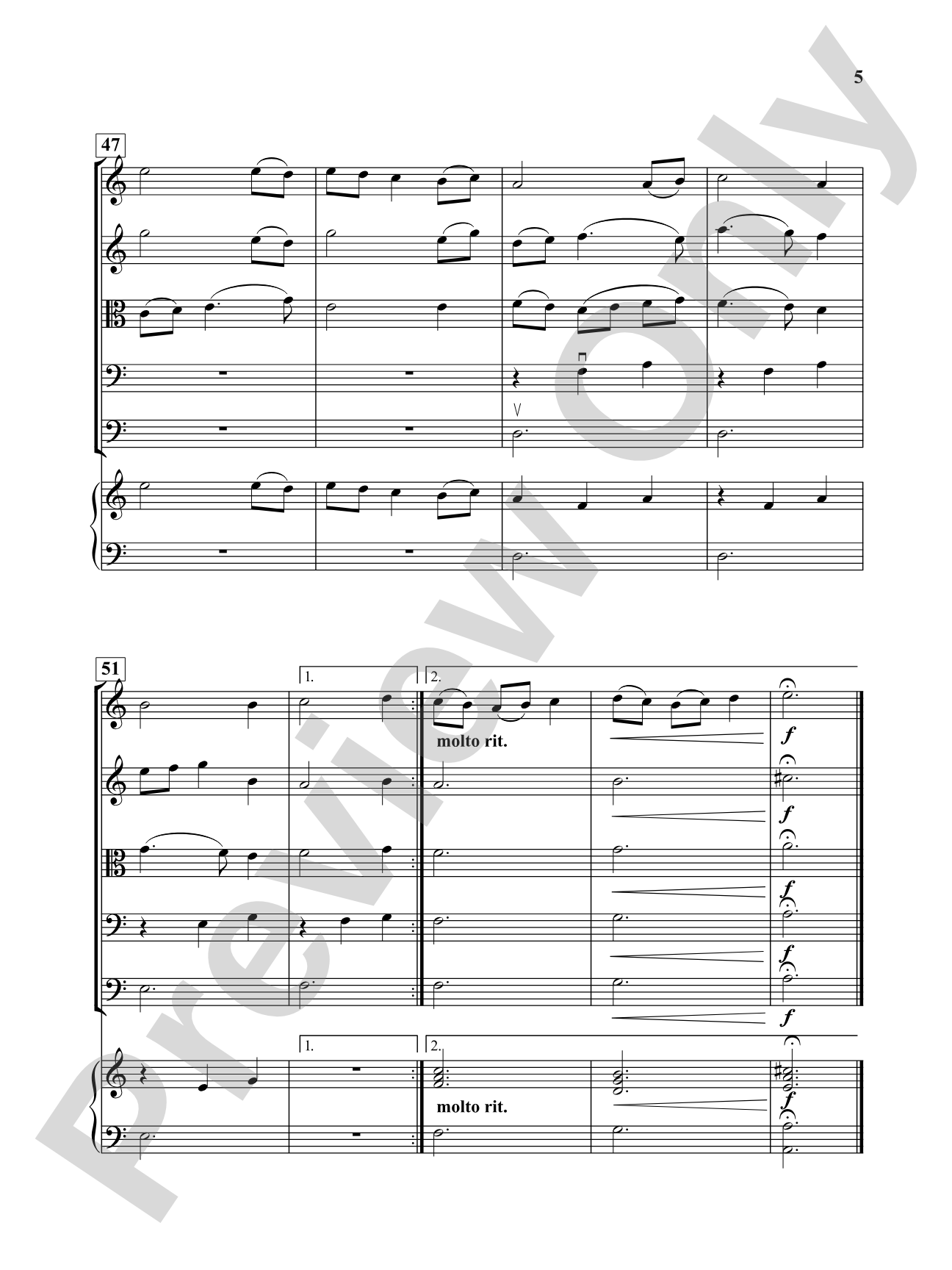 Aeolian Waltz: String Orchestra Conductor Score & Parts