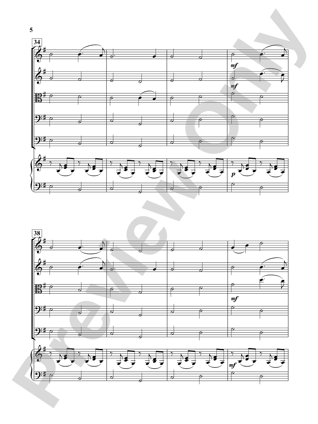 Pachelbel's Canon: String Orchestra Conductor Score & Parts