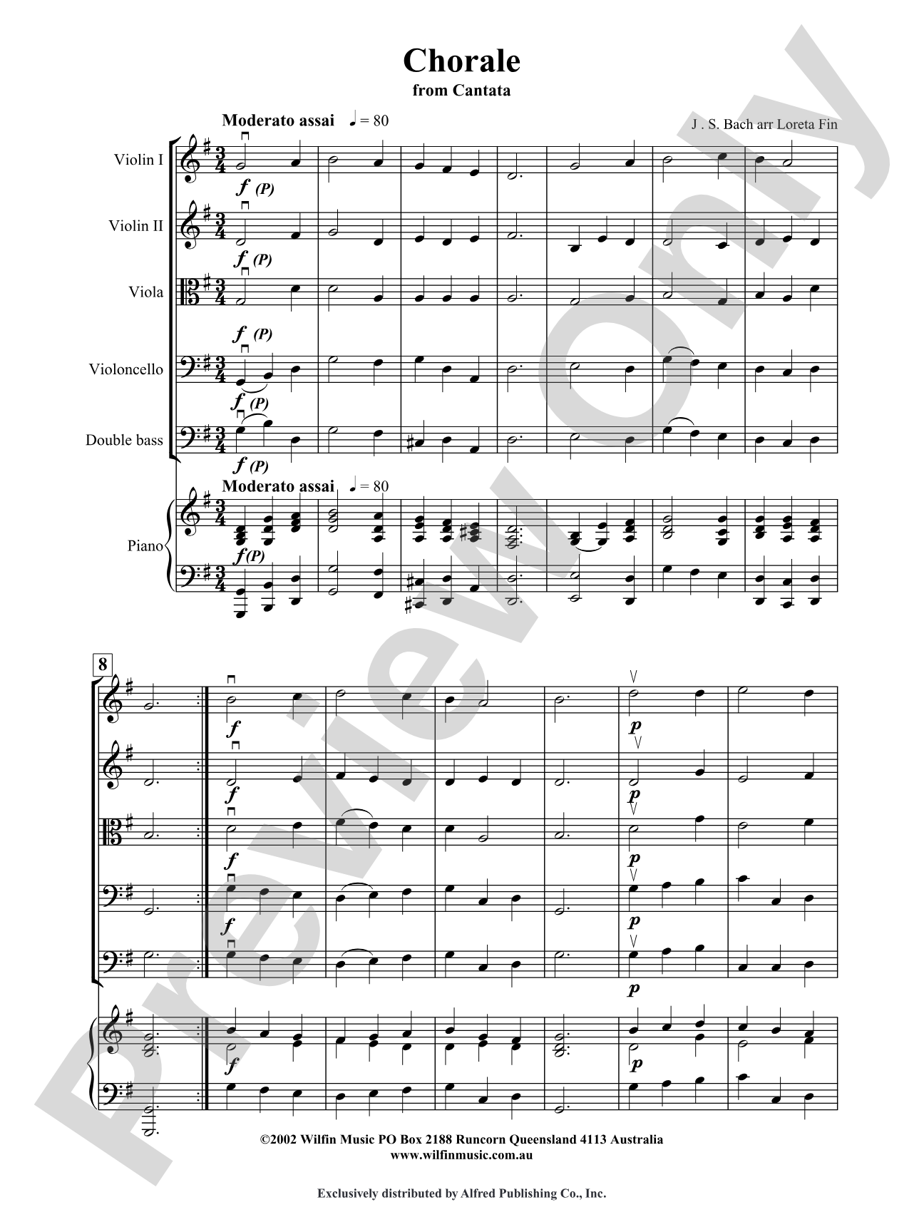 Chorale: String Orchestra Conductor Score & Parts