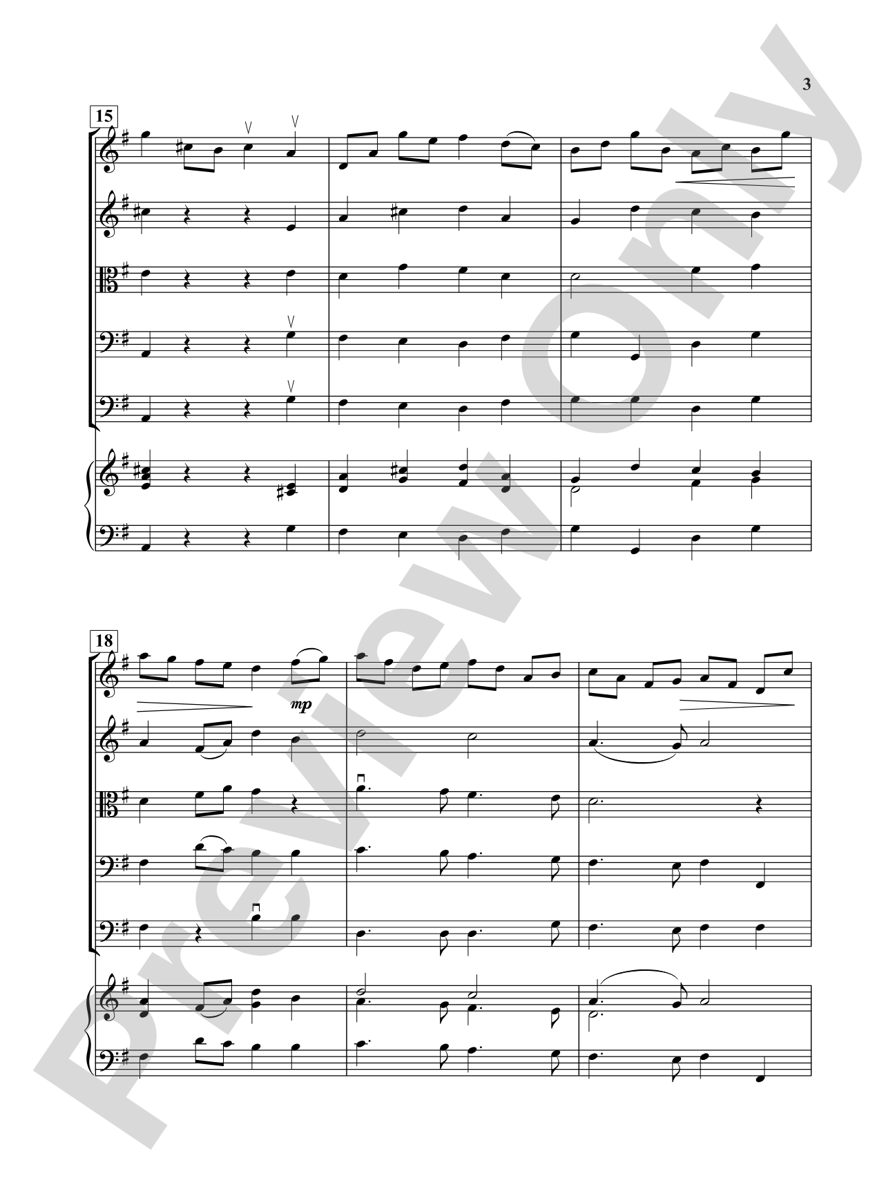 Bourree: String Orchestra Conductor Score & Parts