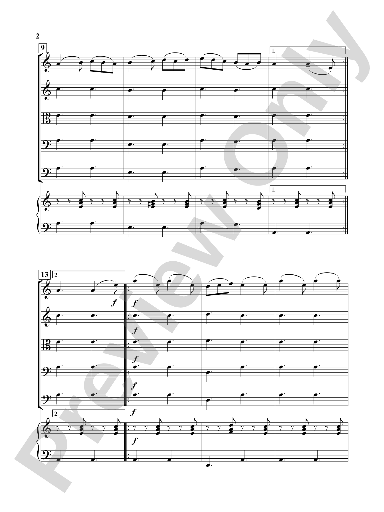 Danza Rustica: String Orchestra Conductor Score & Parts