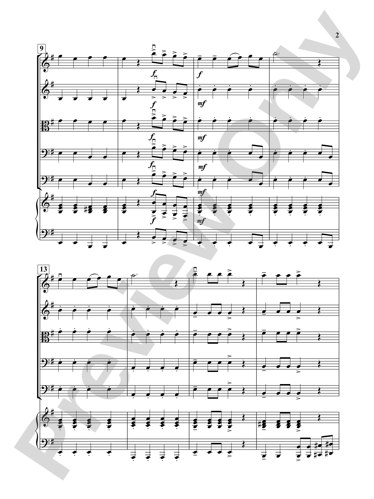 South Brisbane Tango: String Orchestra Conductor Score & Parts