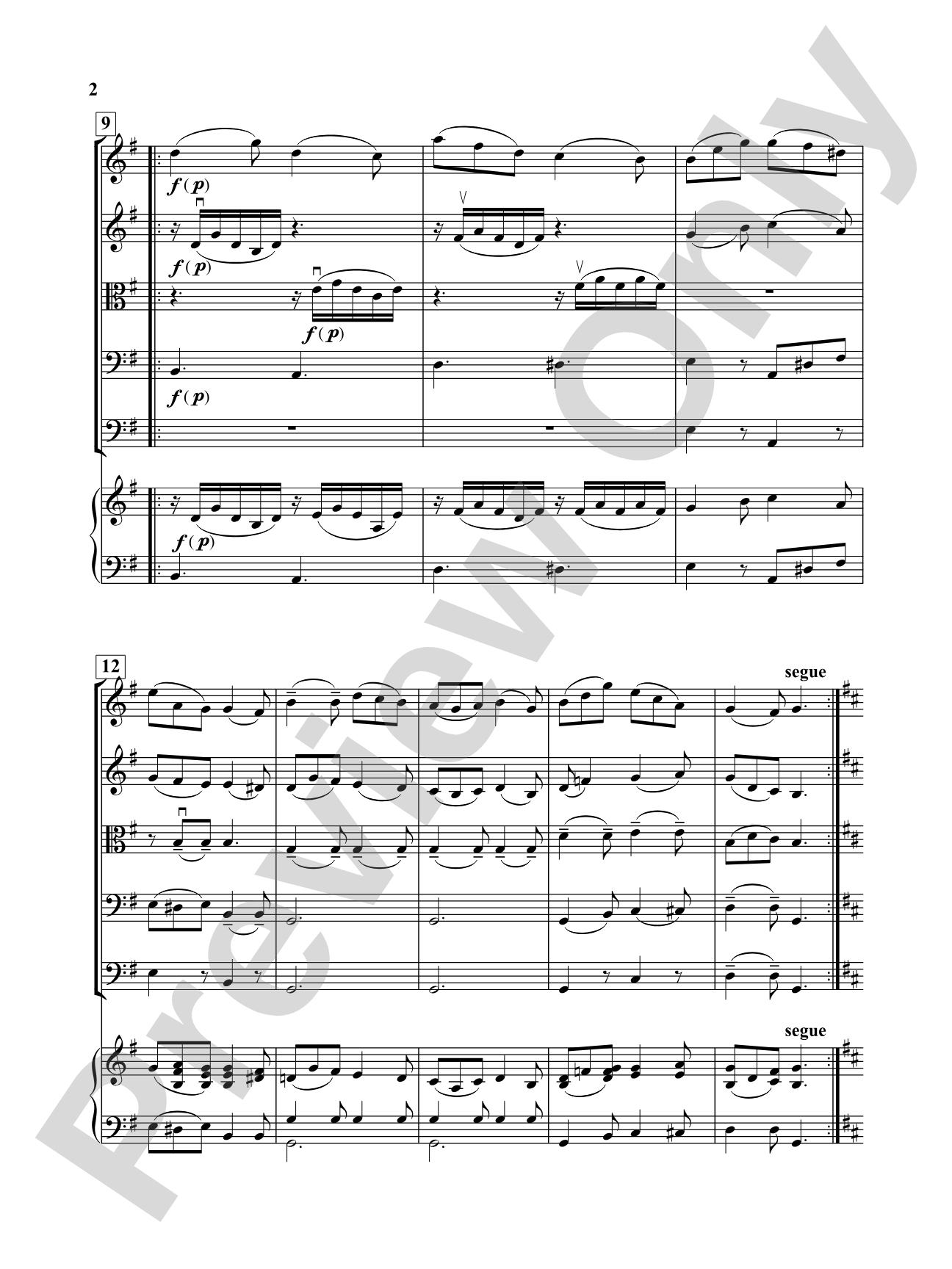 Andante and Rondo: String Orchestra Conductor Score & Parts