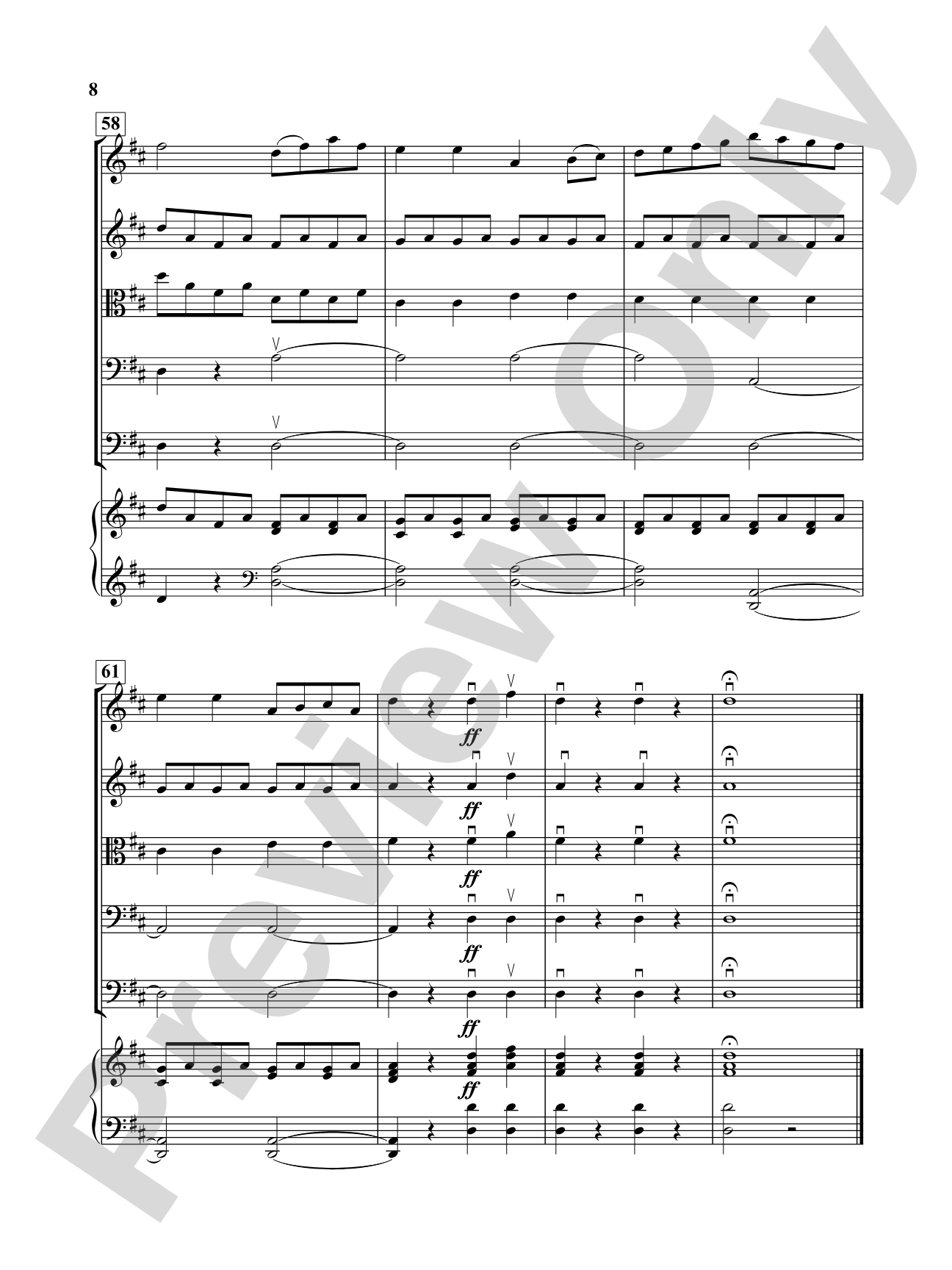 Andante and Rondo: String Orchestra Conductor Score & Parts