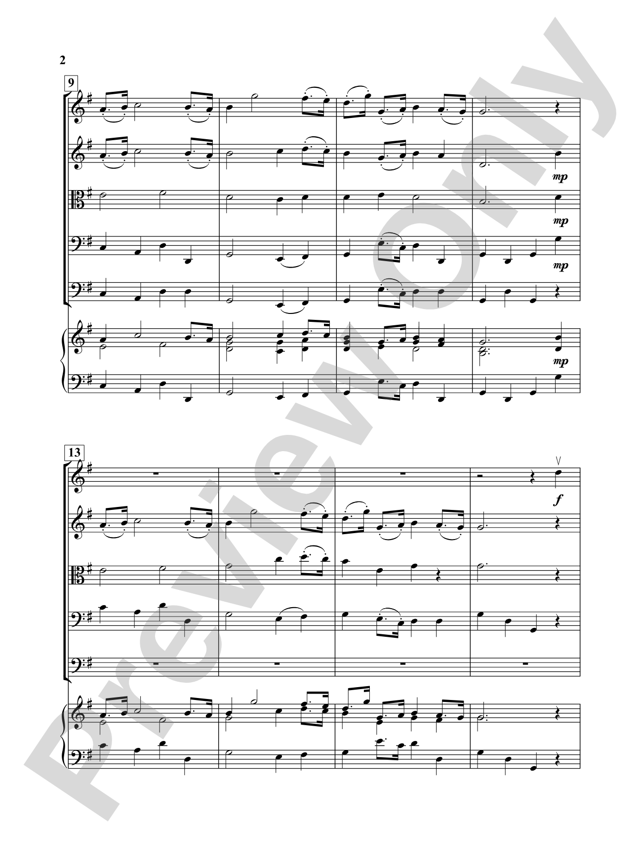 Majestic March: String Orchestra Conductor Score & Parts
