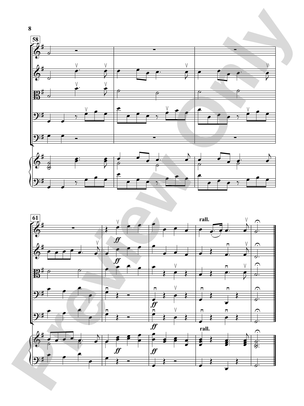 Majestic March: String Orchestra Conductor Score & Parts