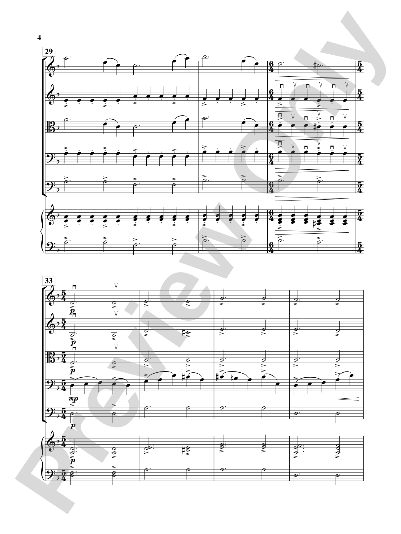 Journey of Five: String Orchestra Conductor Score & Parts