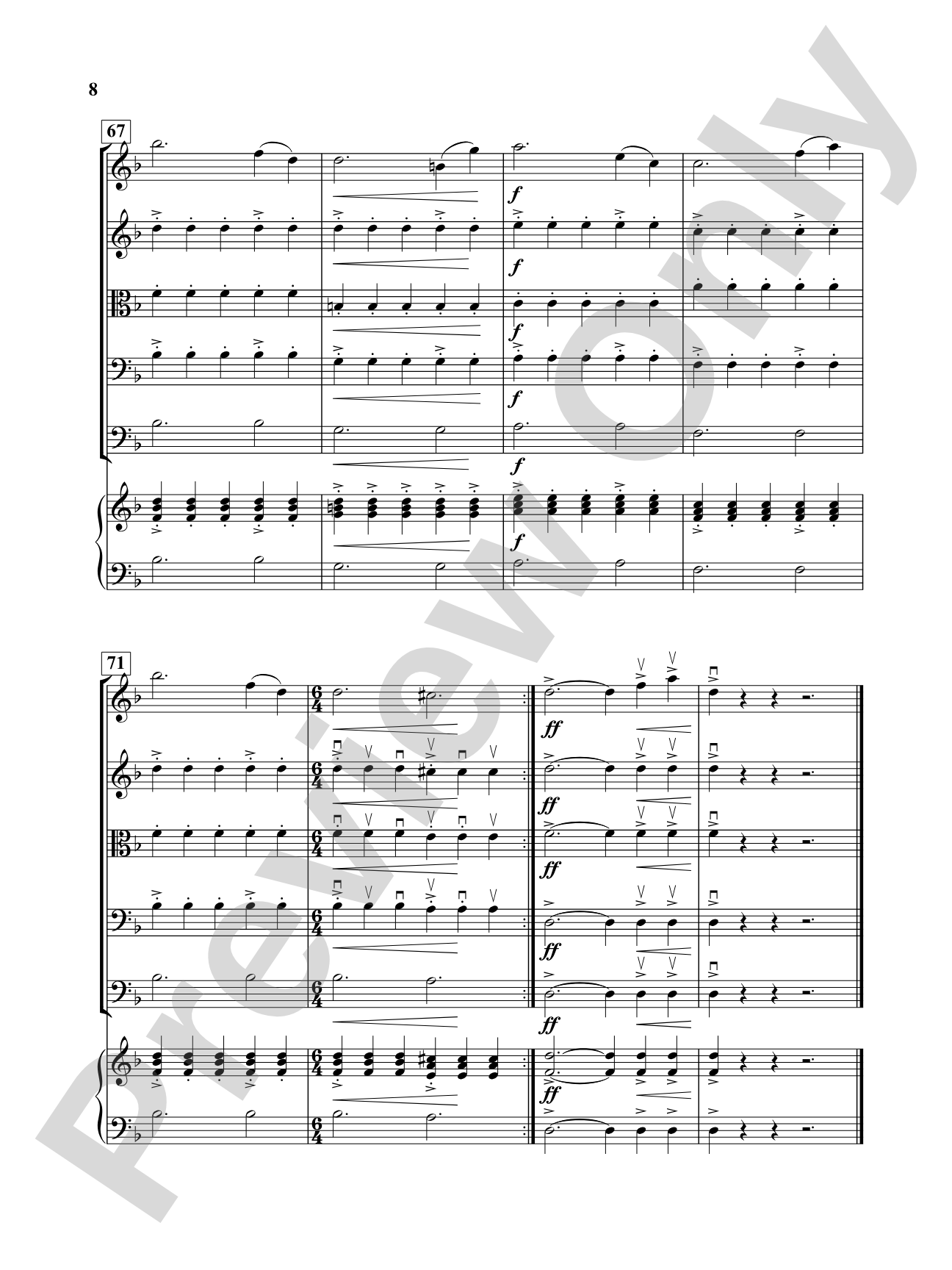 Journey of Five: String Orchestra Conductor Score & Parts