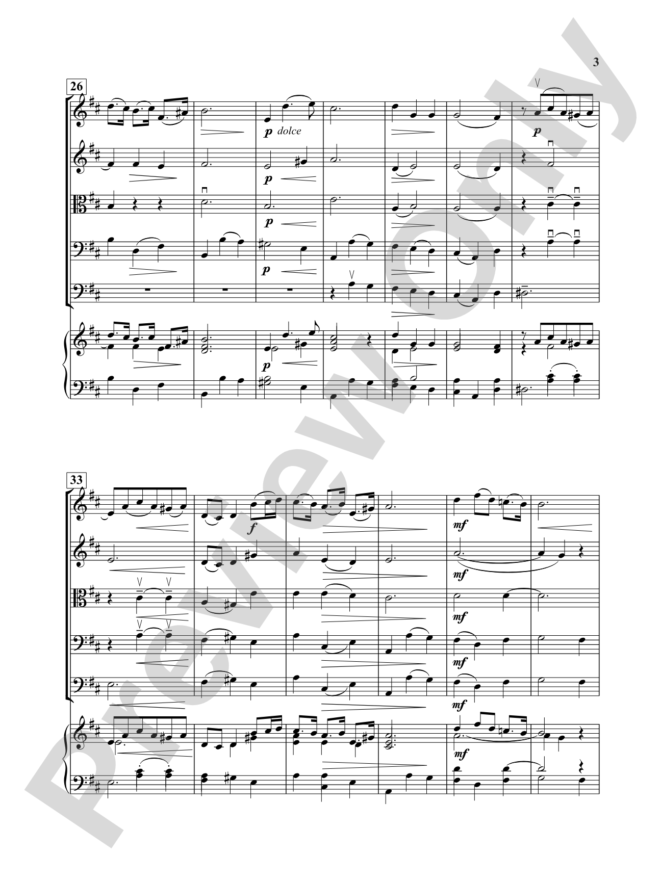 Aria -- Bist Du Bei Mir: String Orchestra Conductor Score & Parts