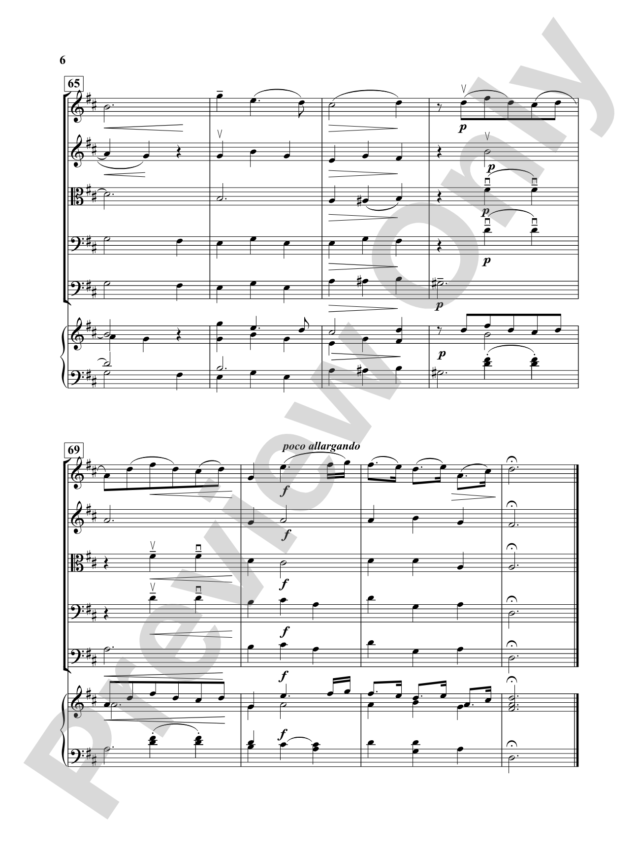 Aria -- Bist Du Bei Mir: String Orchestra Conductor Score & Parts