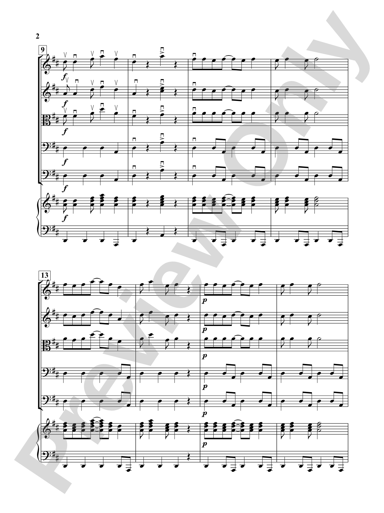 Somerwood Celebration: String Orchestra Conductor Score & Parts