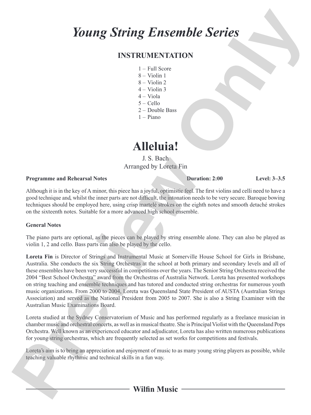 Alleluia!: String Orchestra Conductor Score & Parts