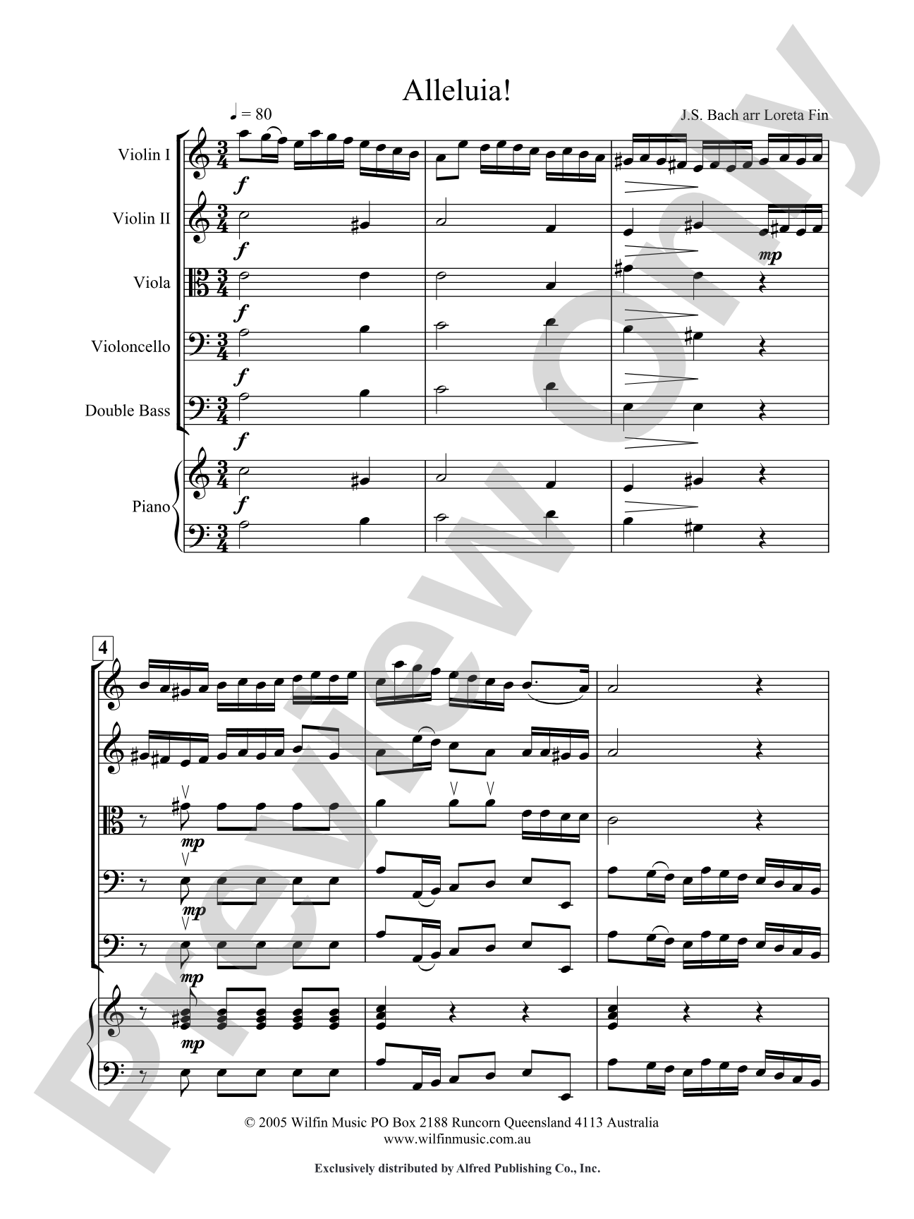 Alleluia!: String Orchestra Conductor Score & Parts